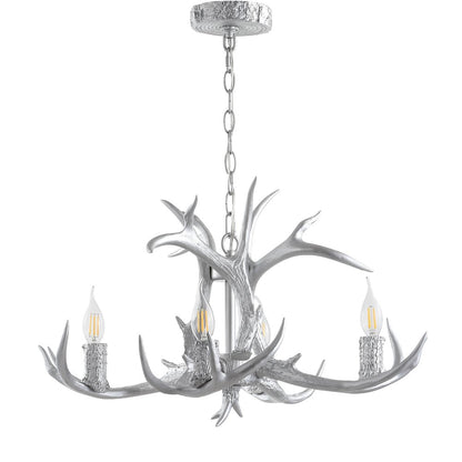 Eldora Adjustable Resin Antler Led Chandelier