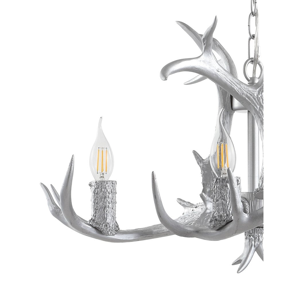 Eldora Adjustable Resin Antler Led Chandelier