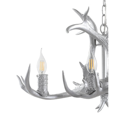 Eldora Adjustable Resin Antler Led Chandelier