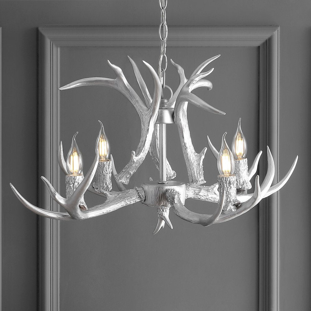 Eldora Adjustable Resin Antler Led Chandelier