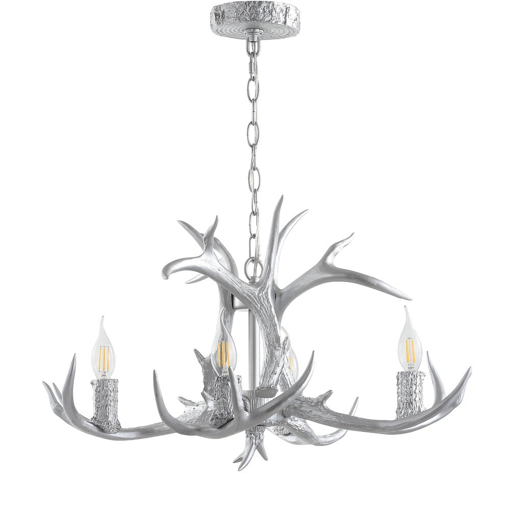 Eldora Adjustable Resin Antler Led Chandelier