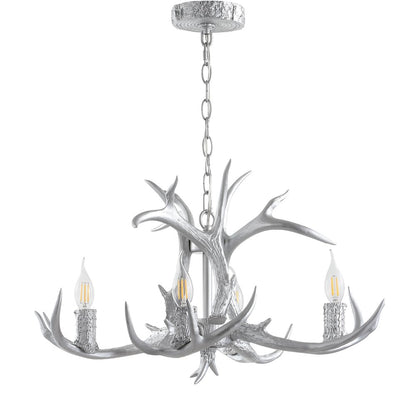 Eldora Adjustable Resin Antler Led Chandelier