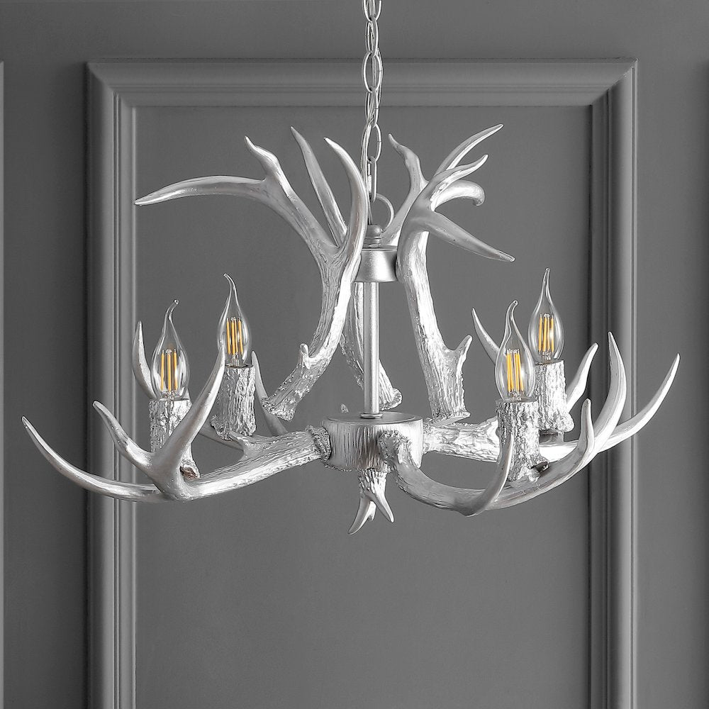 Eldora Adjustable Resin Antler Led Chandelier