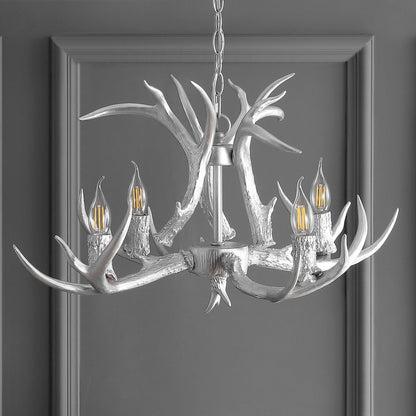 Eldora Adjustable Resin Antler Led Chandelier