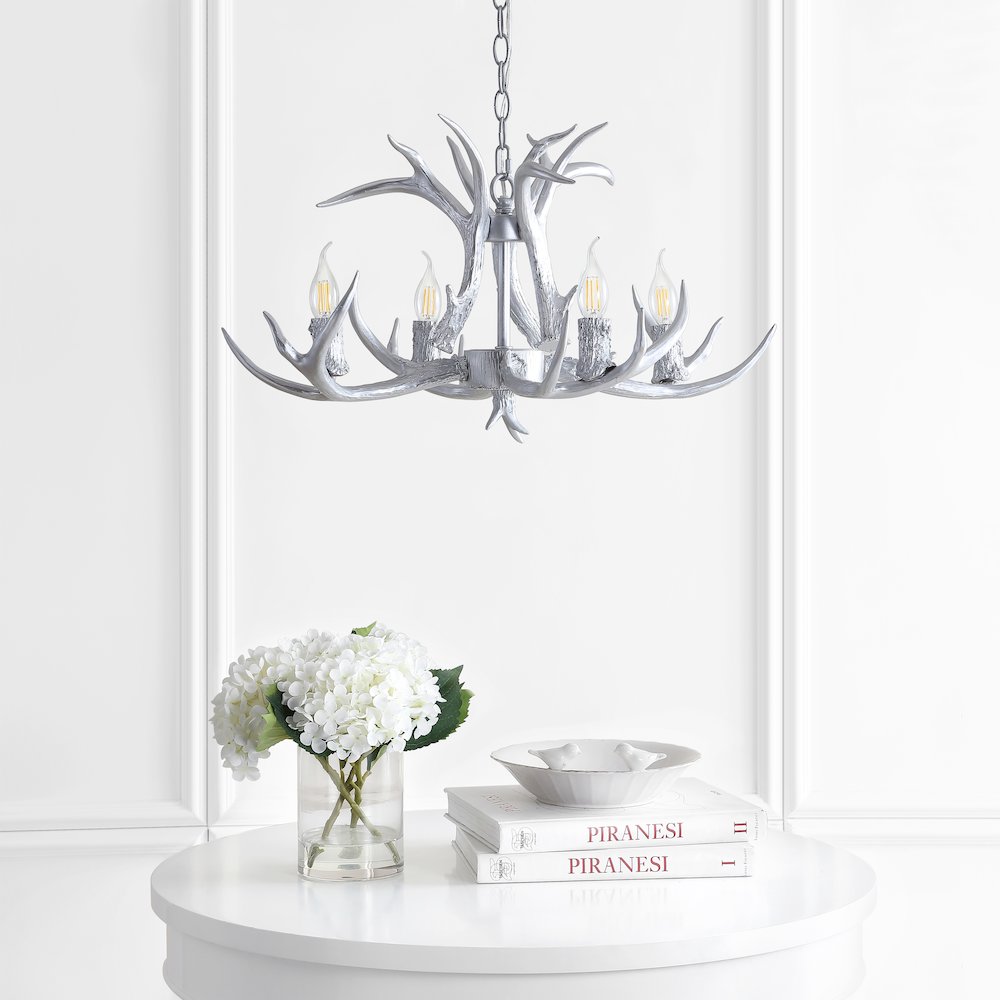 Eldora Adjustable Resin Antler Led Chandelier