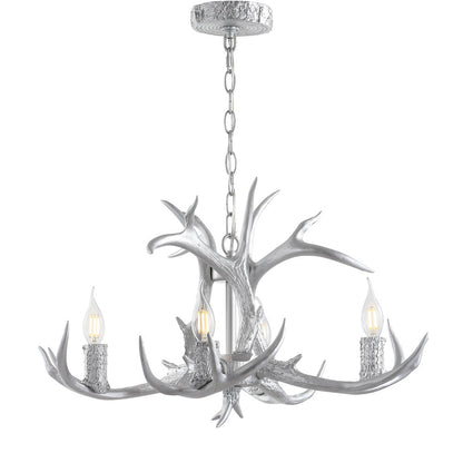 Eldora Adjustable Resin Antler Led Chandelier