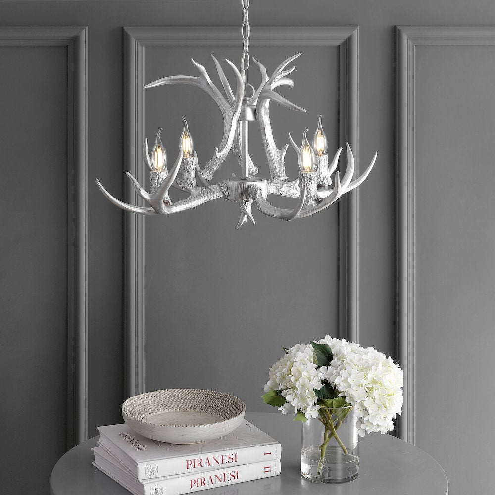 Eldora Adjustable Resin Antler Led Chandelier