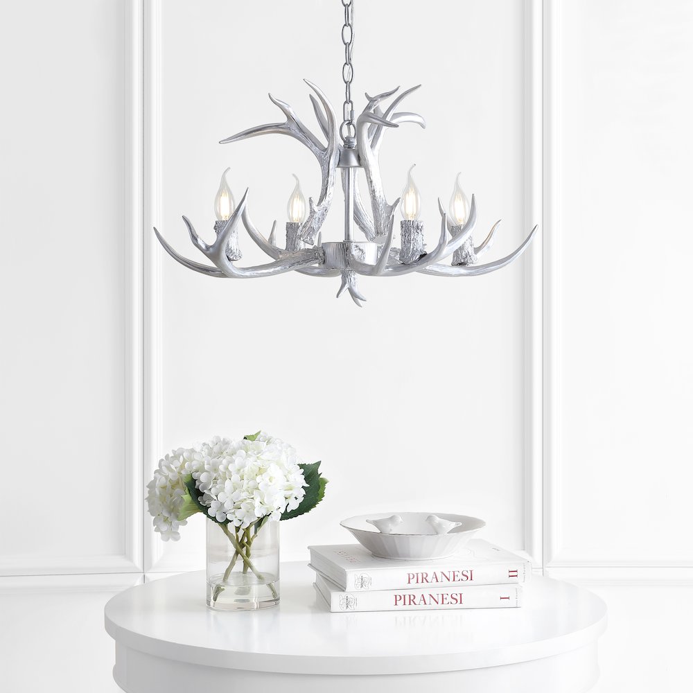 Eldora Adjustable Resin Antler Led Chandelier