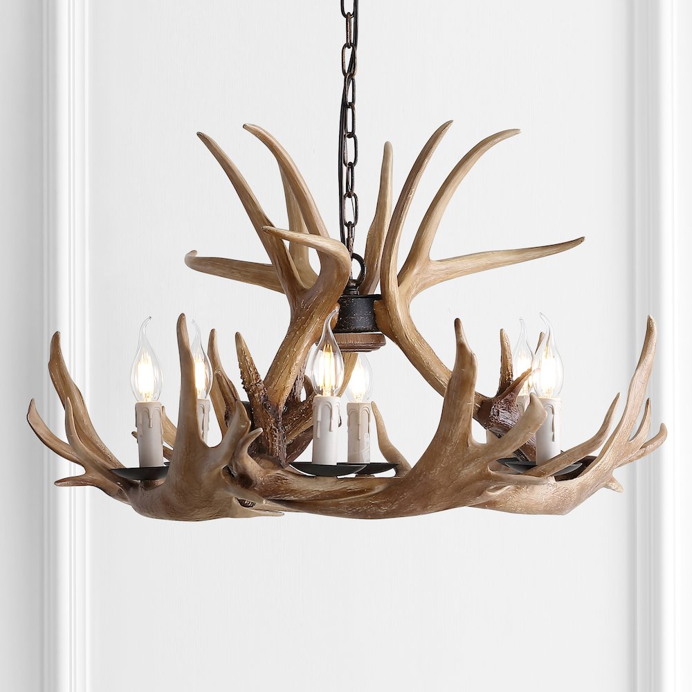Eldora Adjustable Resin Antler Chandelier