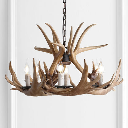 Eldora Adjustable Resin Antler Chandelier