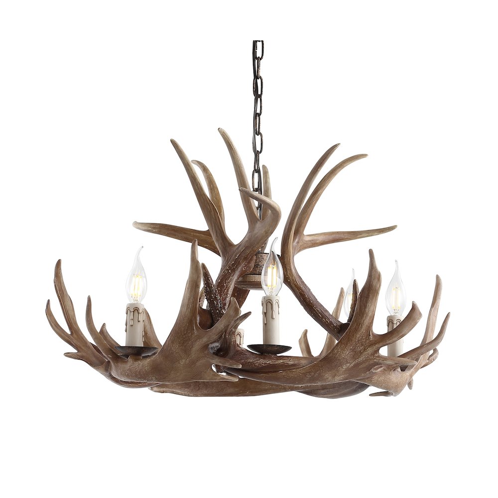 Eldora Adjustable Resin Antler Chandelier