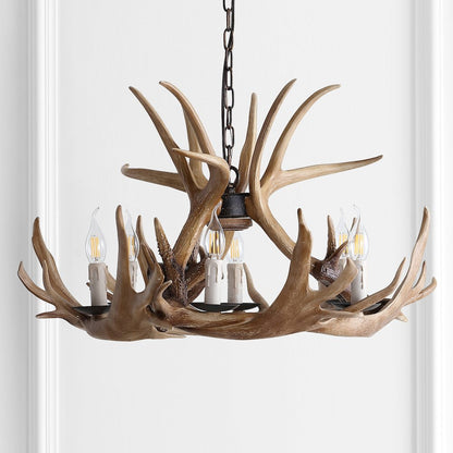 Eldora Adjustable Resin Antler Chandelier