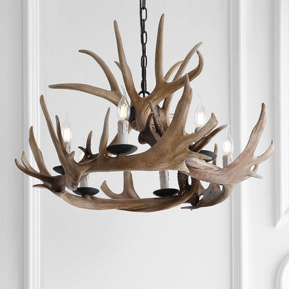 Eldora Adjustable Resin Antler Chandelier