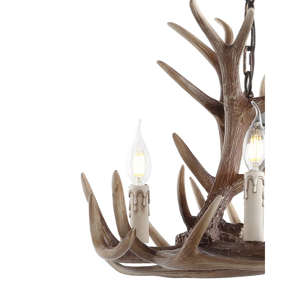 Eldora Adjustable Resin Antler Led Chandelier