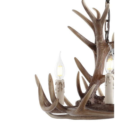 Eldora Adjustable Resin Antler Led Chandelier