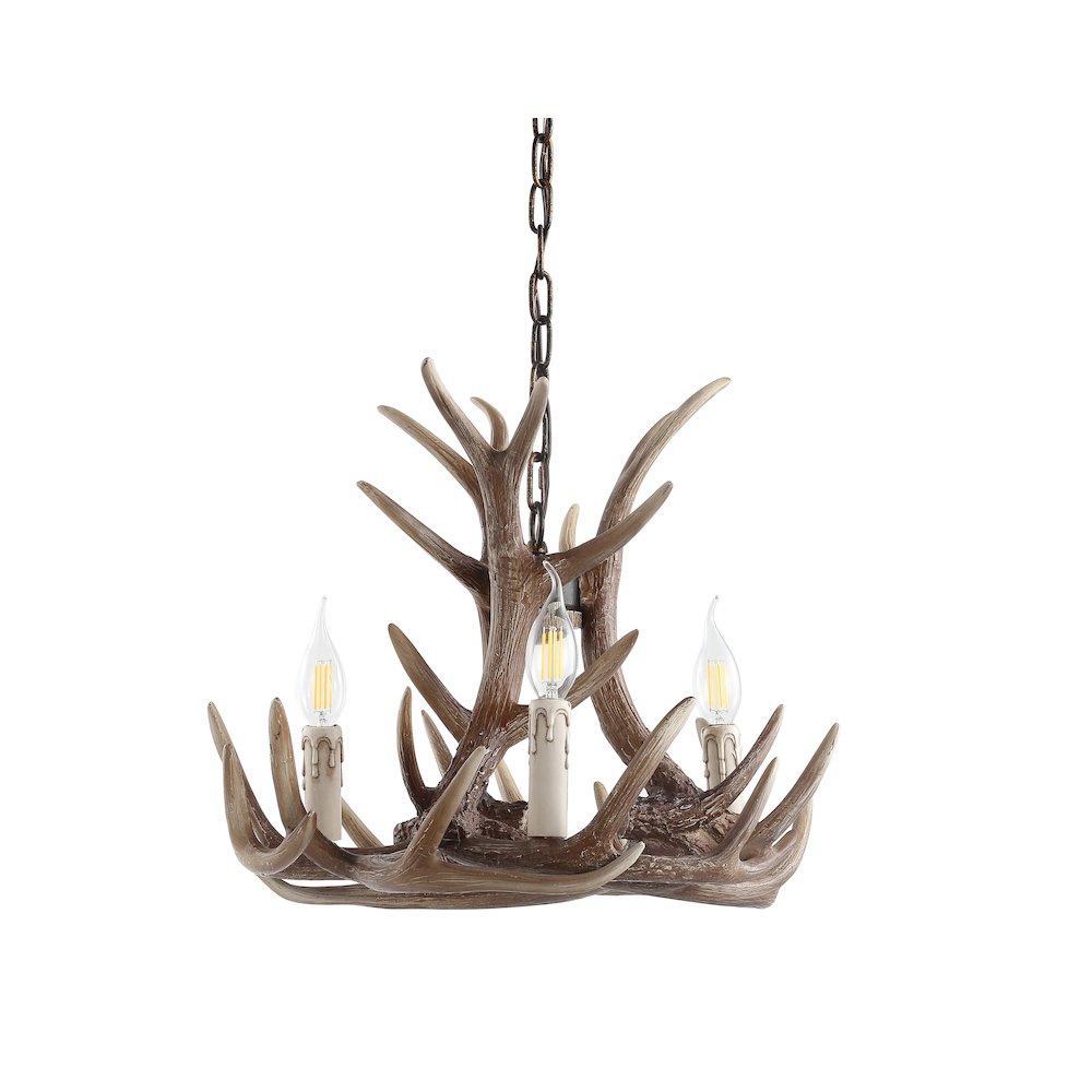 Eldora Adjustable Resin Antler Led Chandelier