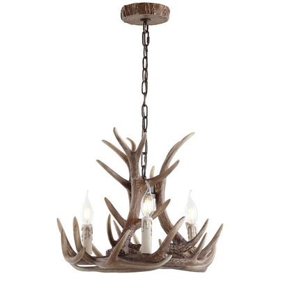 Eldora Adjustable Resin Antler Led Chandelier