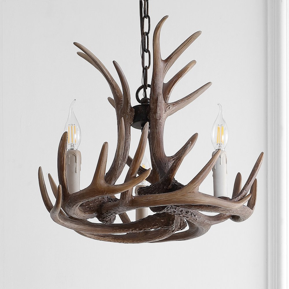 Eldora Adjustable Resin Antler Led Chandelier