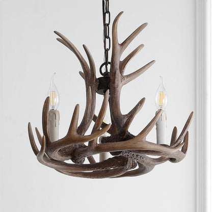 Eldora Adjustable Resin Antler Led Chandelier