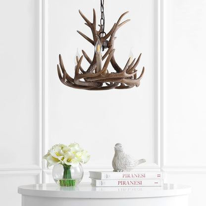 Eldora Adjustable Resin Antler Led Chandelier