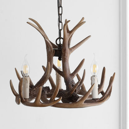 Eldora Adjustable Resin Antler Led Chandelier