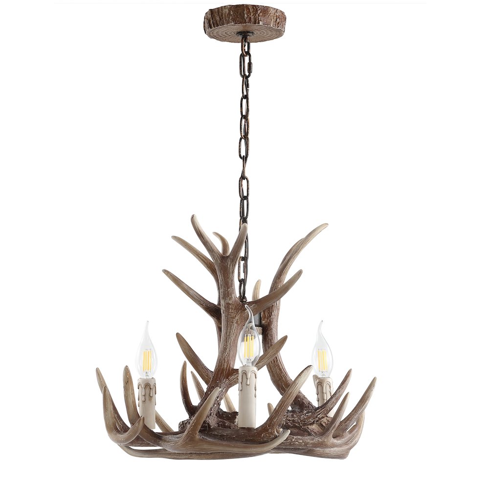 Eldora Adjustable Resin Antler Led Chandelier