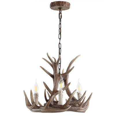 Eldora Adjustable Resin Antler Led Chandelier