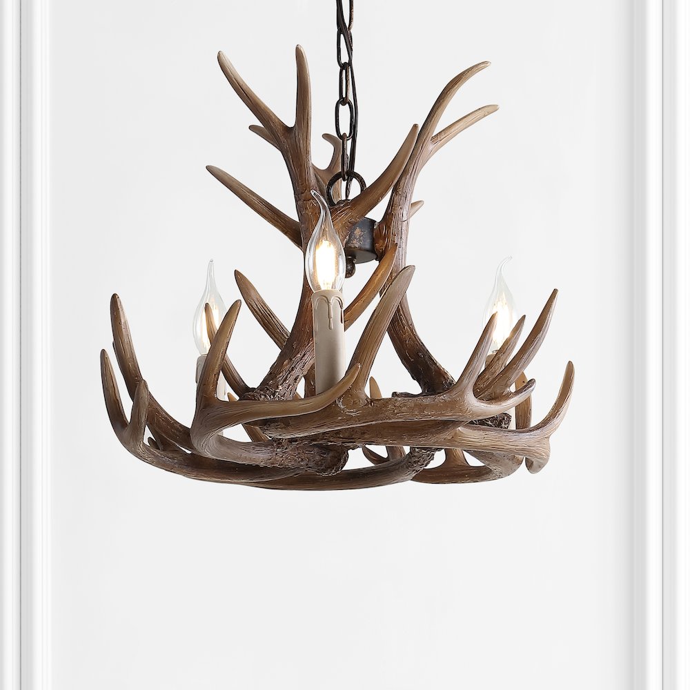Eldora Adjustable Resin Antler Led Chandelier