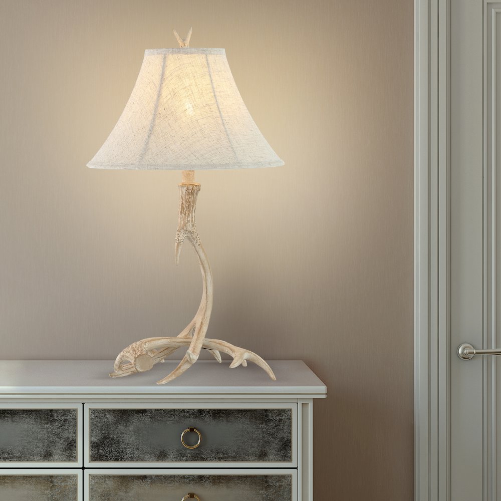 Antler Rustic Resin Led Table Lamp