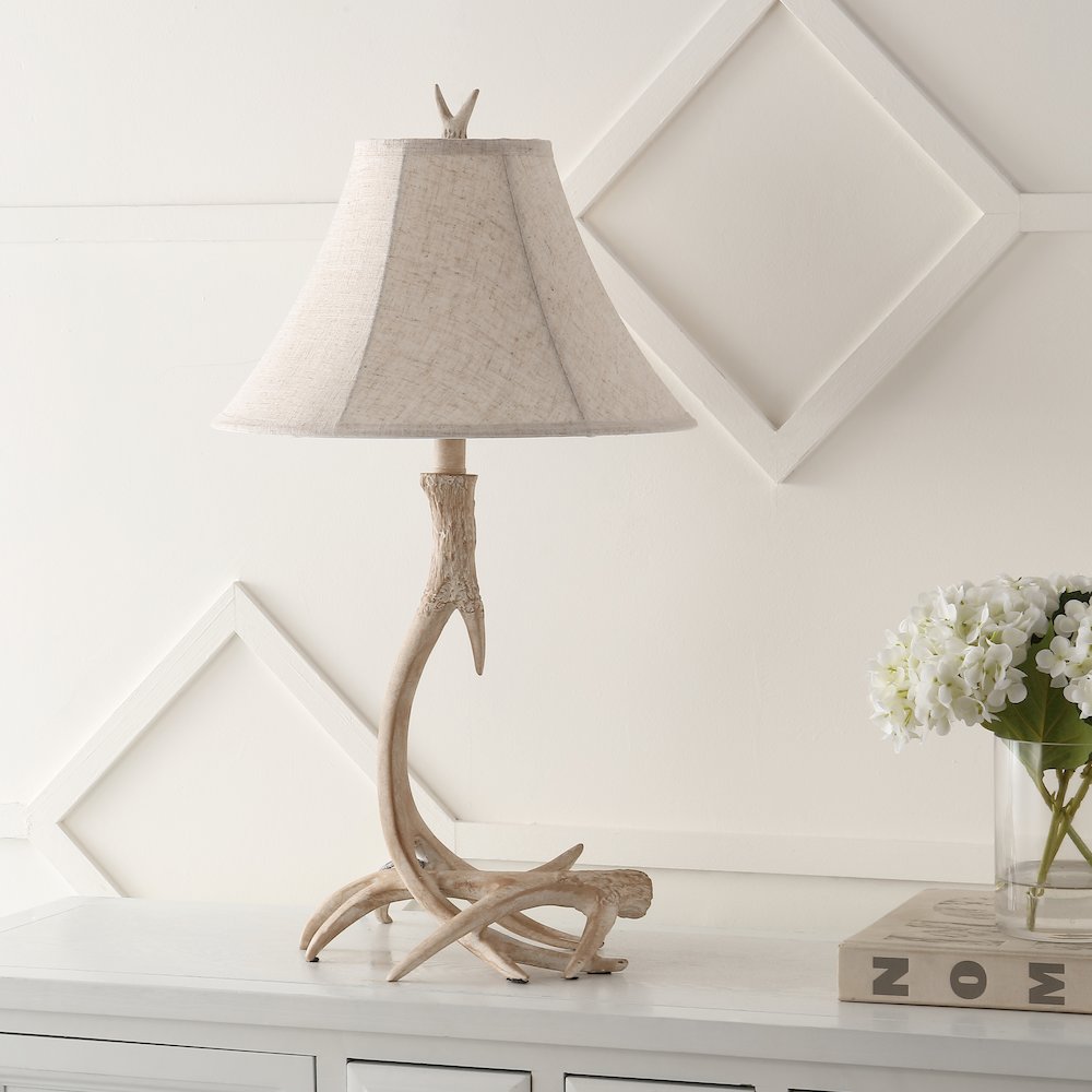 Antler Rustic Resin Led Table Lamp