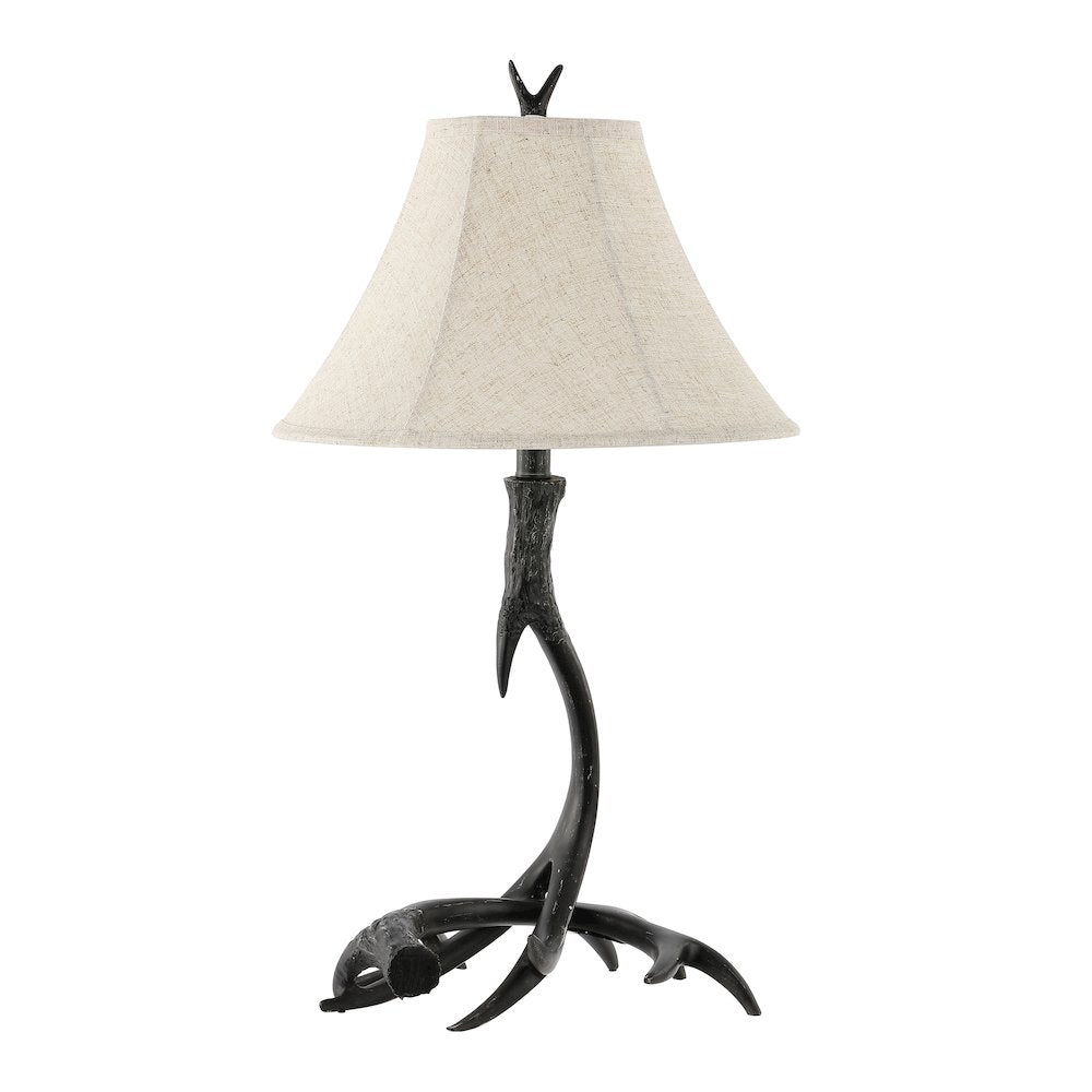 Antler Rustic Resin Led Table Lamp