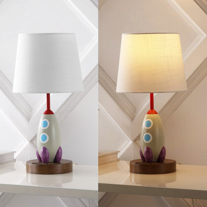 Houston Transitional Style Iron/Resin Rocket Led Kids' Table Lamp