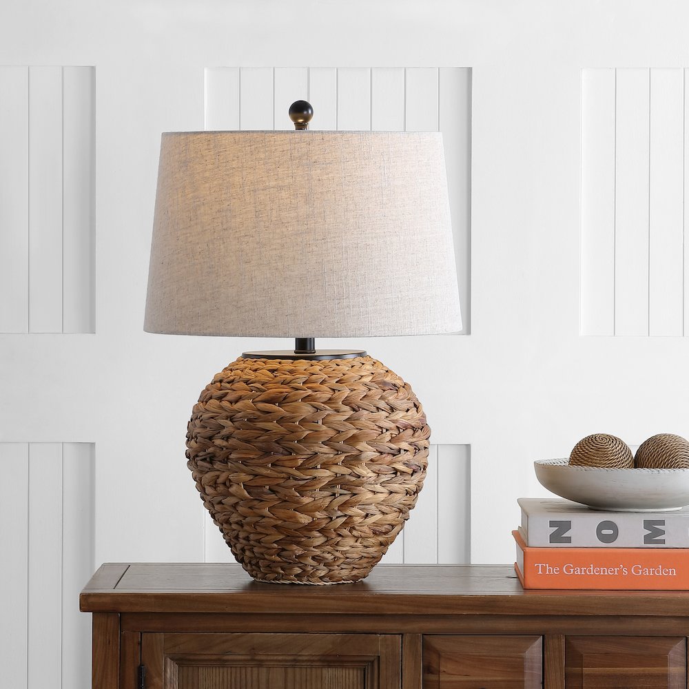 Alaro Banana Leaf Basket Led Table Lamp