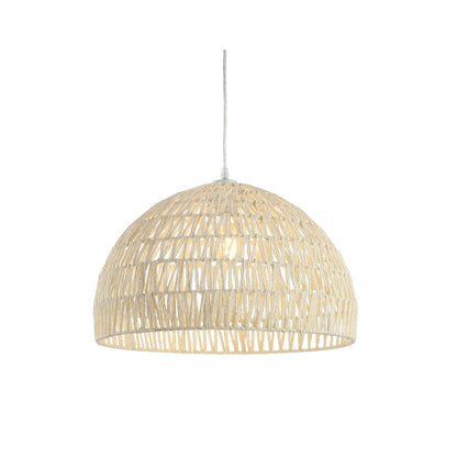 Campana Bohemian Modern Woven Rattaniron Led Pendant