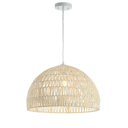 Campana Bohemian Modern Woven Rattaniron Led Pendant