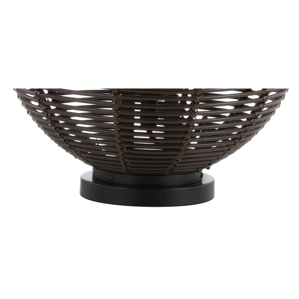 Jigu Outdoor Woven Globe Asian Led Lantern