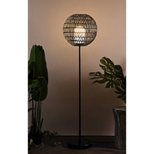 Bea Outdoor Woven Globe Led Floor Lamp
