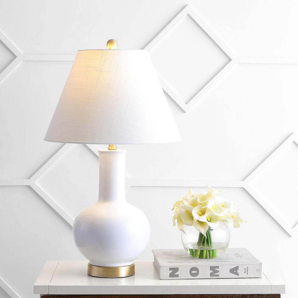Han Ceramiciron Contemporary Usb Charging Led Table Lamp