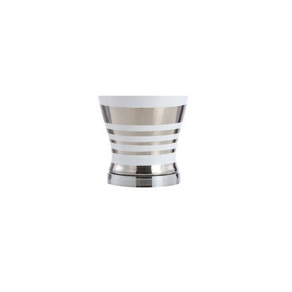Zilar Striped Ceramiciron Classic Modern Led Table Lamp