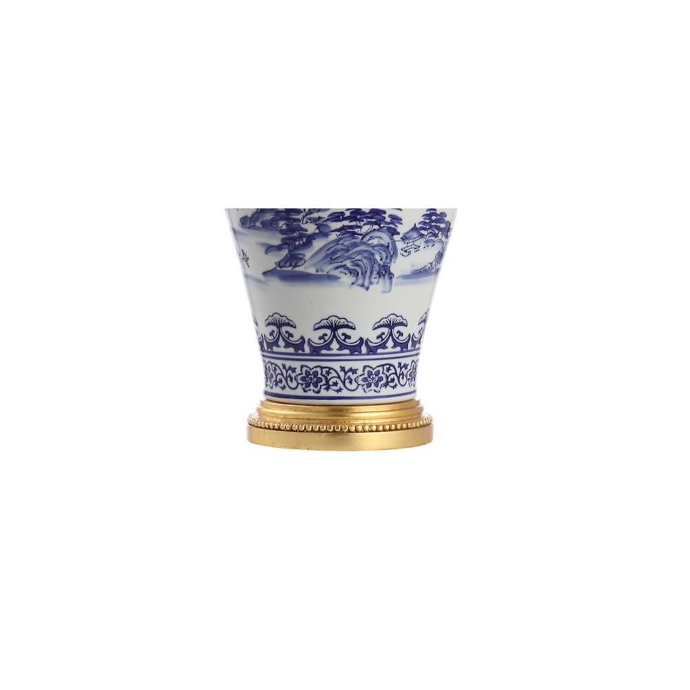 Zhou Ceramiciron Traditional Cottage Led Table Lamp