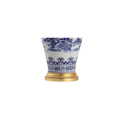 Zhou Ceramiciron Traditional Cottage Led Table Lamp
