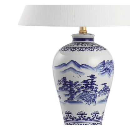 Zhou Ceramiciron Traditional Cottage Led Table Lamp