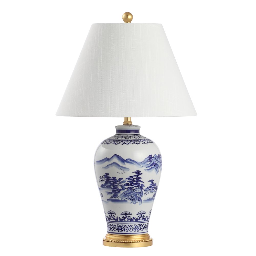 Zhou Ceramiciron Traditional Cottage Led Table Lamp