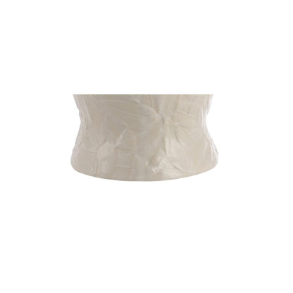 Regency Palm Leaf Ceramicmetal Bohemian Cottage Led Table Lamp