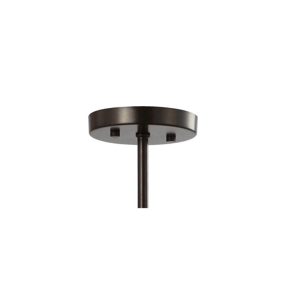 Hampdon Iron/Glass Modern Drum Led Flush Mount