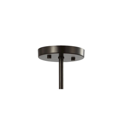 Hampdon Iron/Glass Modern Drum Led Flush Mount