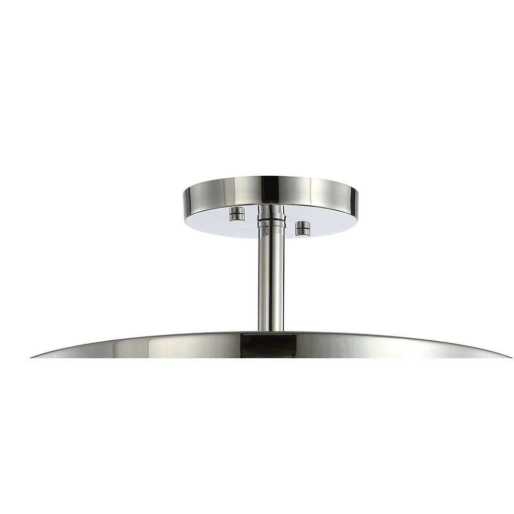 Herndon Iron/Glass Modern Led Flush Mount
