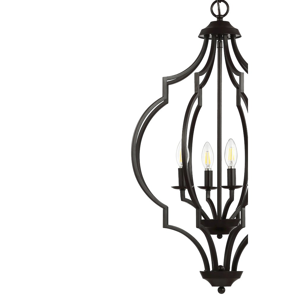 Selema Iron Adjustable Ogee Lantern Led Pendant