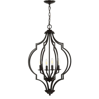 Selema Iron Adjustable Ogee Lantern Led Pendant