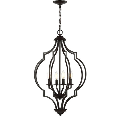 Selema Iron Adjustable Ogee Lantern Led Pendant